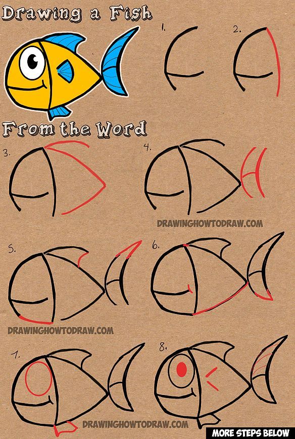 Featured image of post Cartoon Easy Simple Fish Drawing