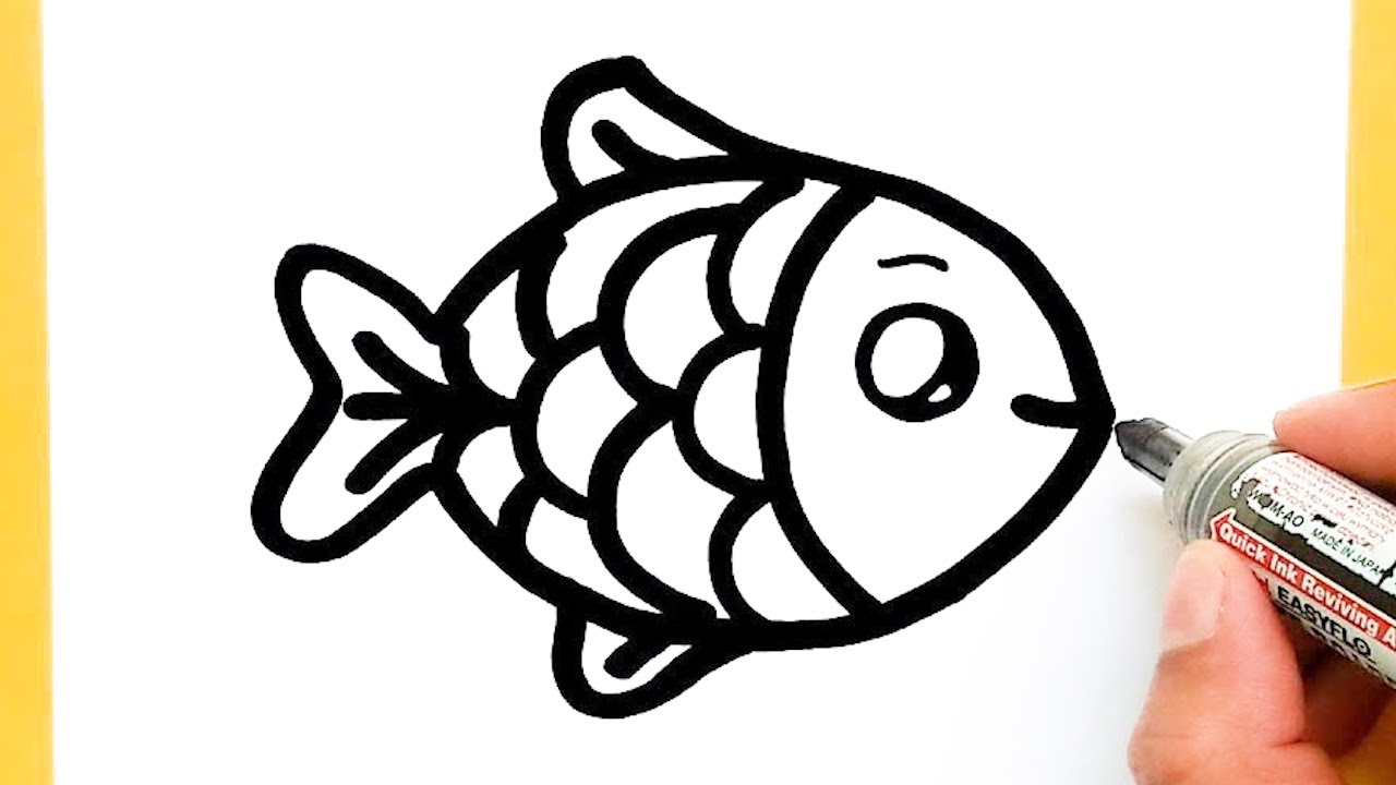 Featured image of post Cute Easy Simple Fish Drawing