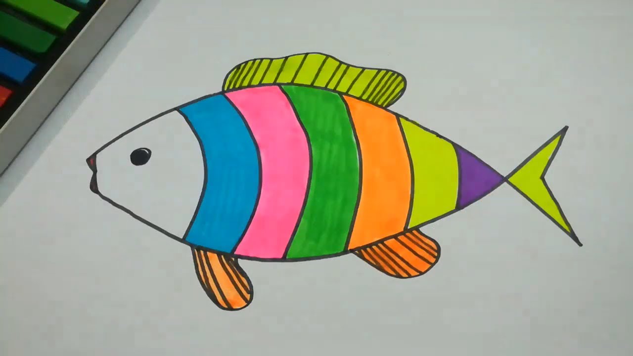 Featured image of post Easy Simple Fish Drawing Images With Colour