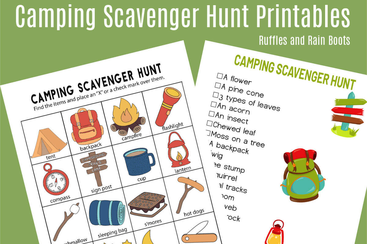 Featured image of post Free Printable Camping Scavenger Hunt Printable