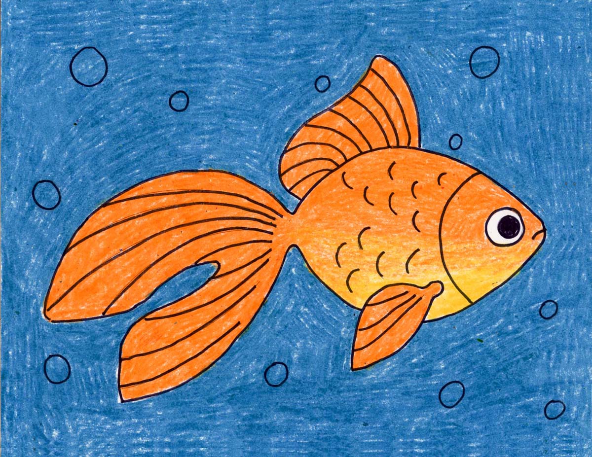 Featured image of post Goldfish Easy Simple Fish Drawing