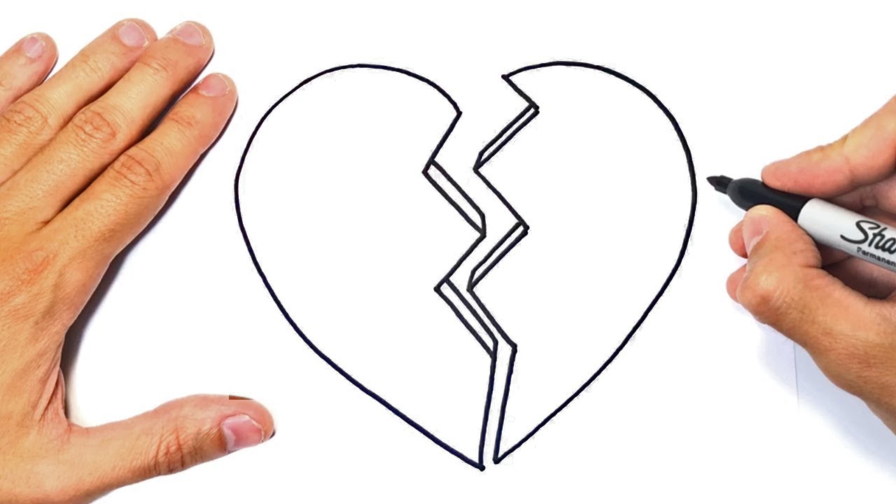 Featured image of post How To Draw A Broken Heart Step By Step