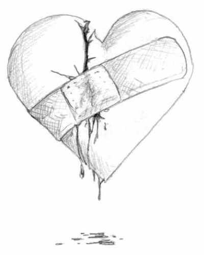 Featured image of post How To Draw A Broken Heart With A Band Aid