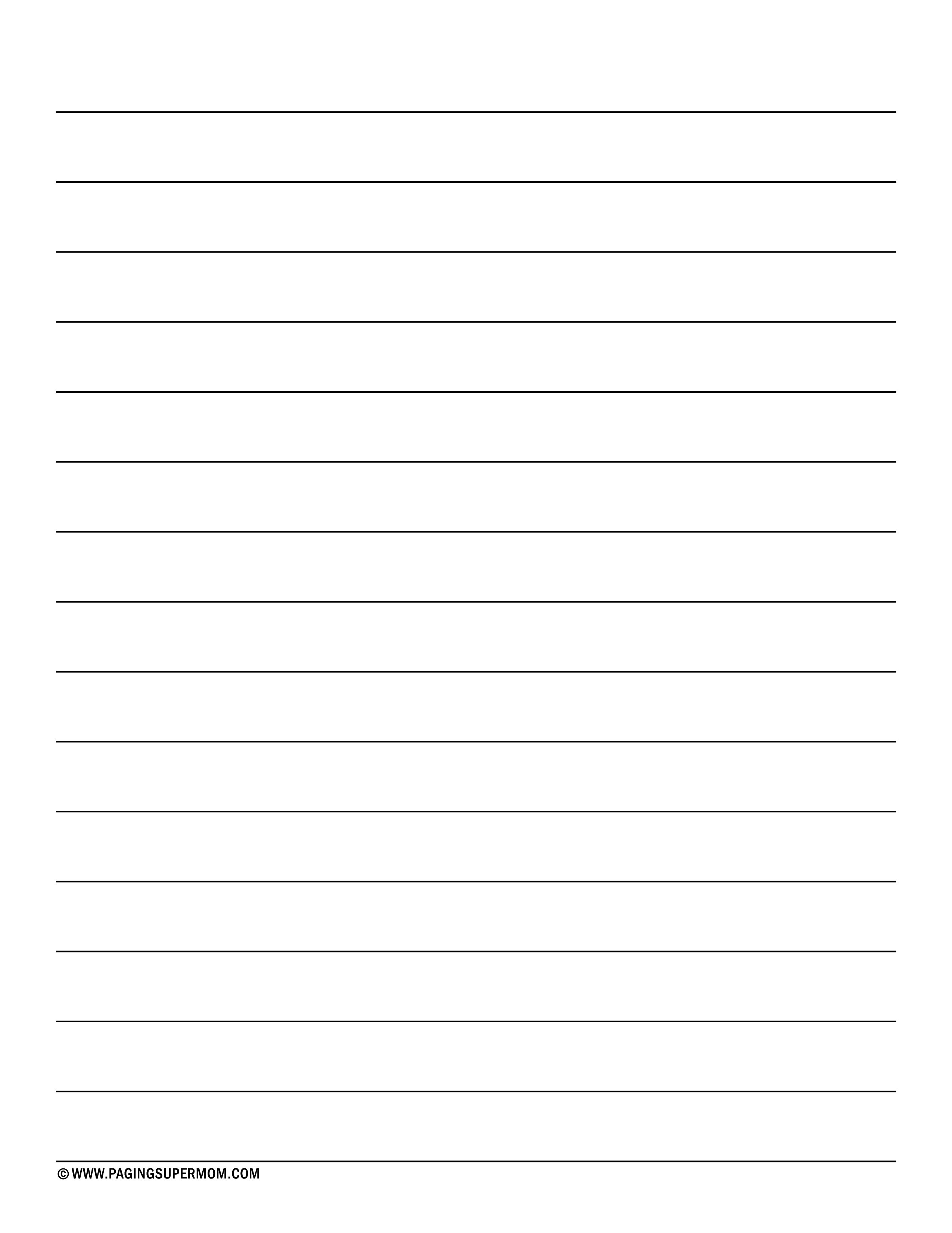 Featured image of post Lined Paper Template To Print