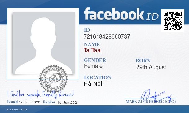 Featured image of post Maker Fake Id Facebook Id Card Template