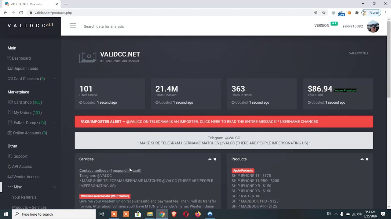 Featured image of post Validcc Link