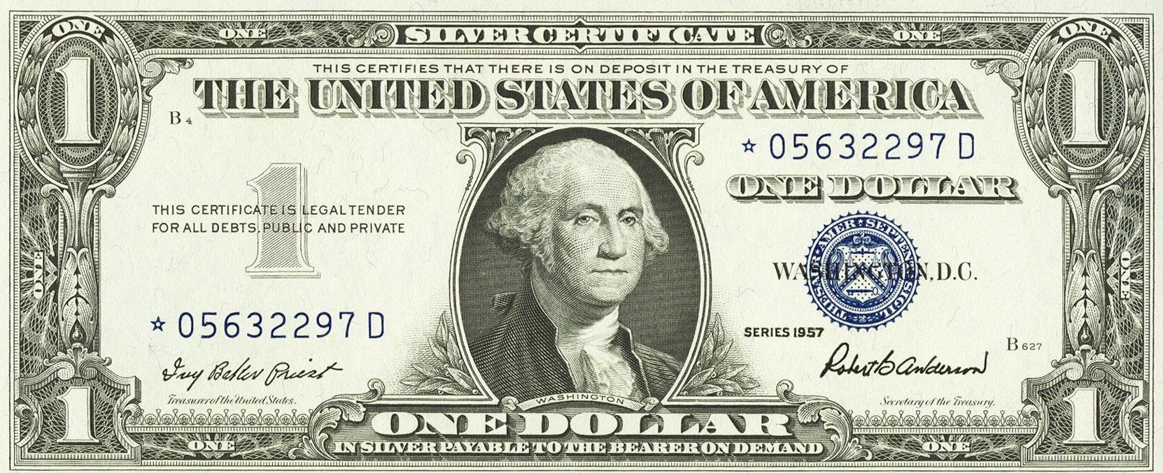 Featured image of post What Is A Silver Certificate Dollar Bill Worth 1957