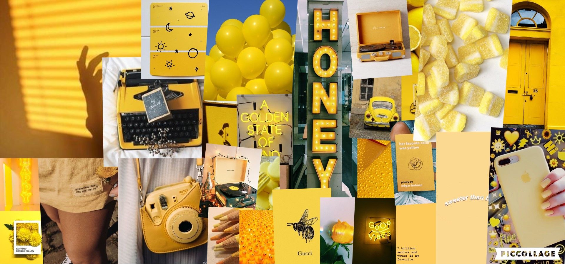 Featured image of post Yellow Aesthetic Laptop Wallpaper Collage